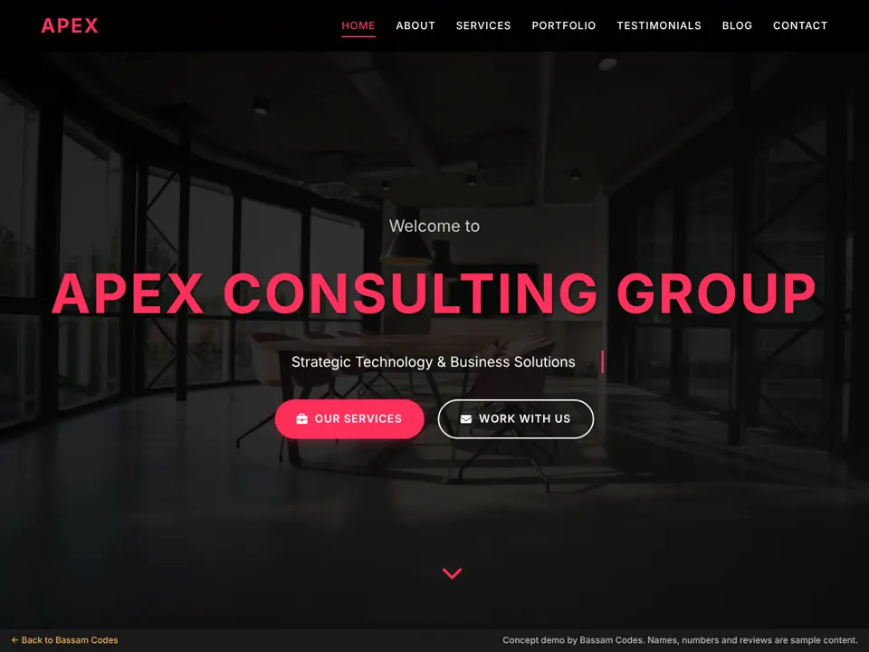 Apex Consulting concept demo